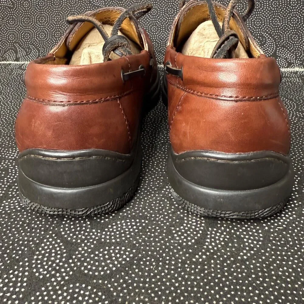 Dexter Mens Brown Leather Boat Shoes 9.5WW